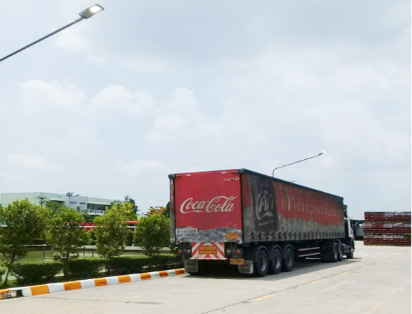 HiSmooth Led Street light apply to Coca Cola  facility project