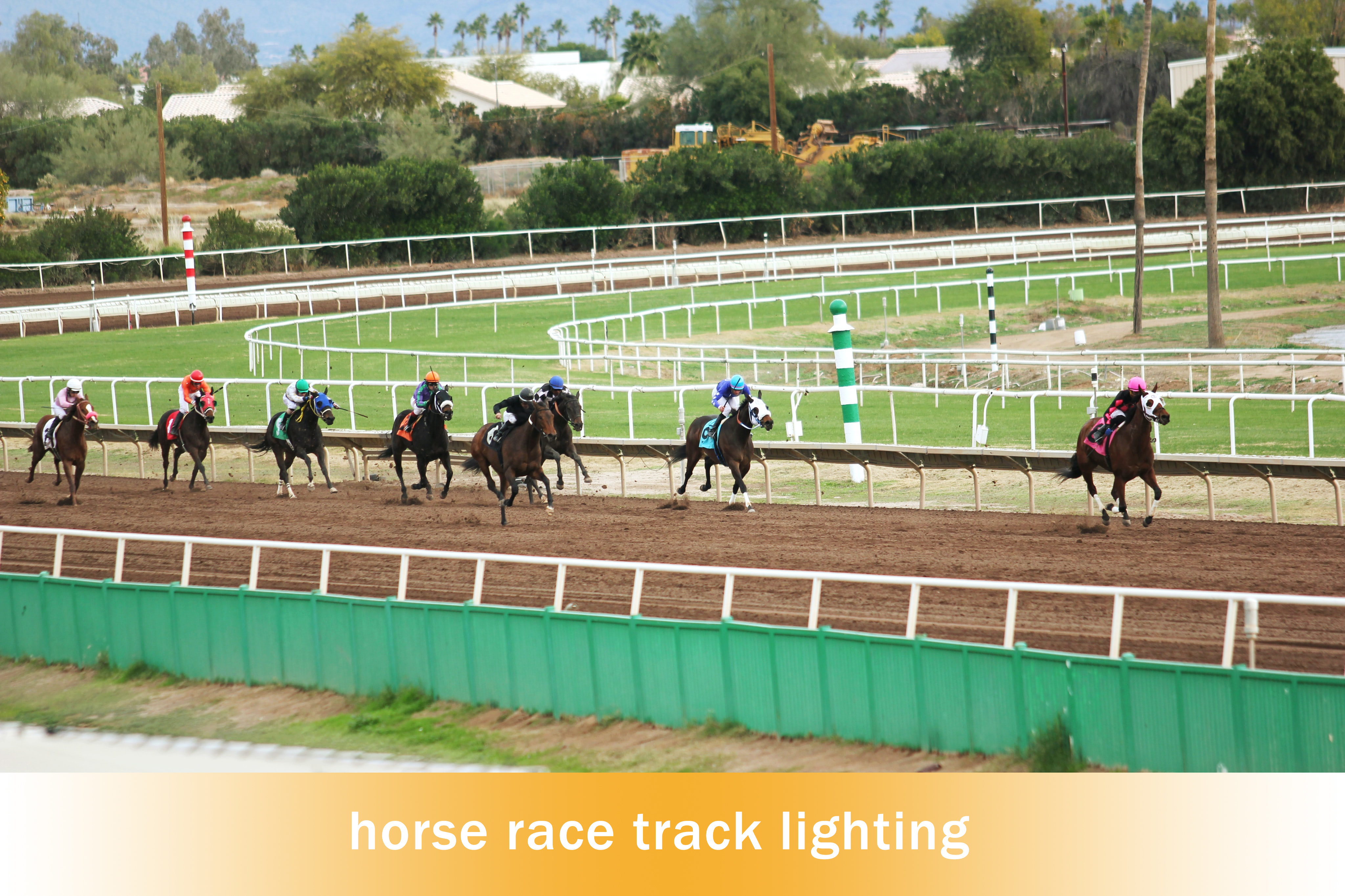 horse race track lighting