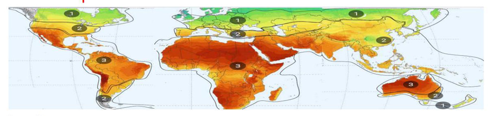 solar energy map chart