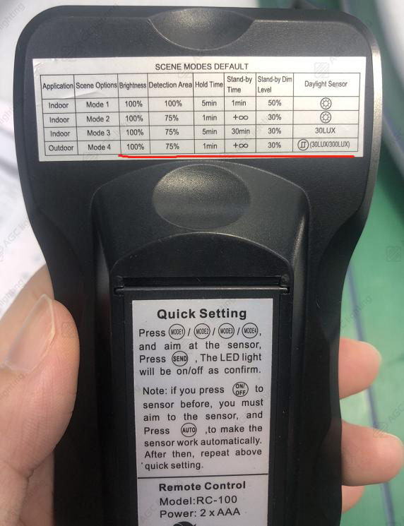 remote control setting instructions