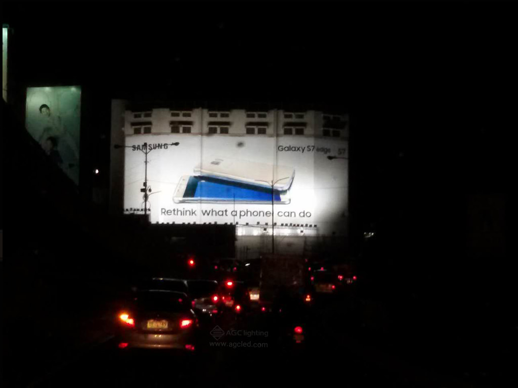 180W flood light illuminate billboard