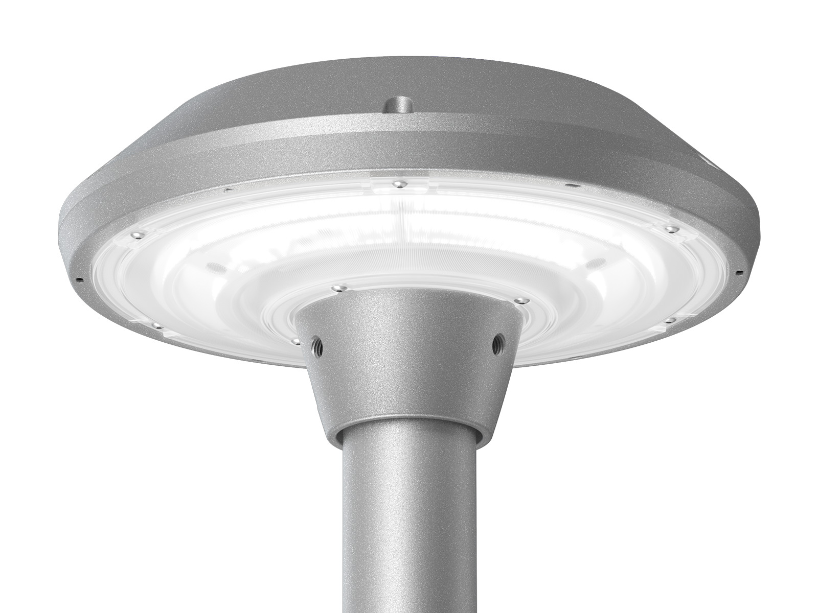 PT01 Compact Size And Visual Comfort Post Top Light With 360° Coverage