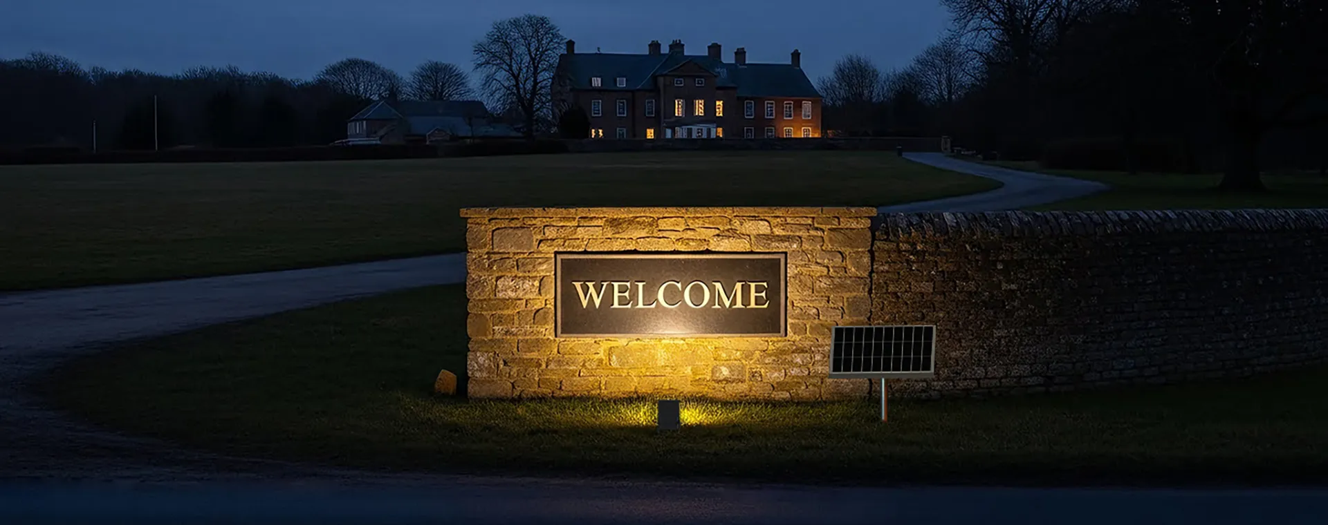 Solar LED Sign Light