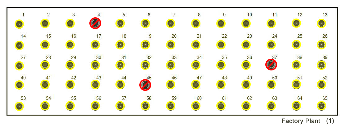 DALI detect broken light in factory agc lighting