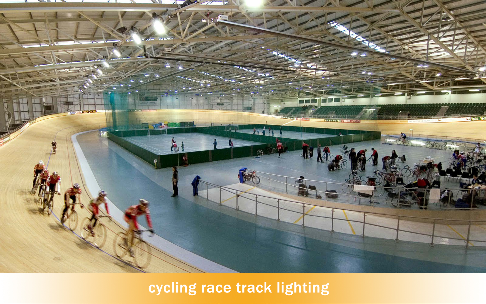 cycle race track lighting