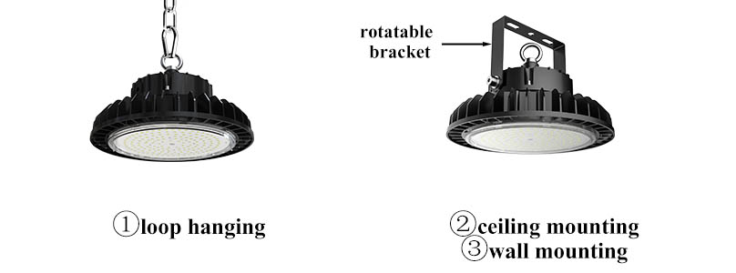 high bay light  mounting methods