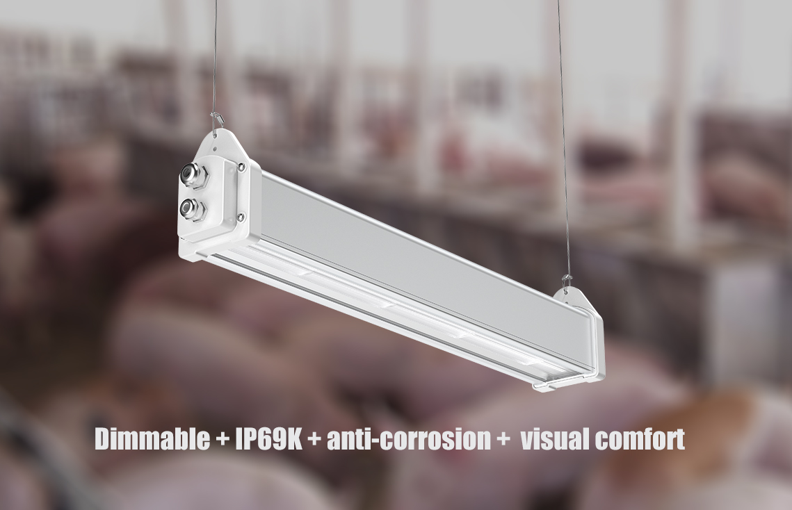 led linear light pig farm application 01