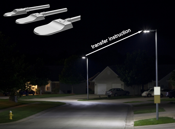 led street light instruction transfer