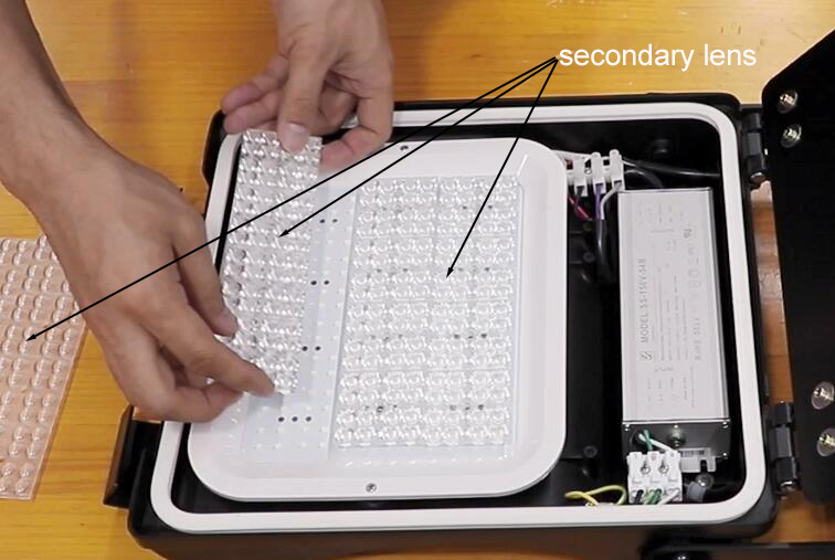 why led flood light  need secondary lens