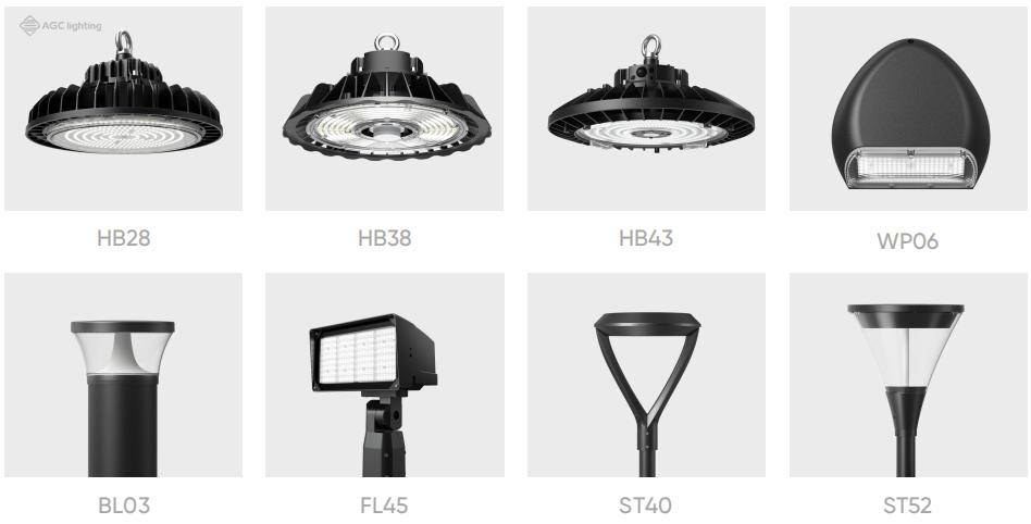 CCT and power selectable LED light from AGC lighting