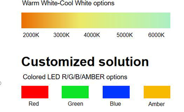 customized light color CCT option of LED explosion proof light