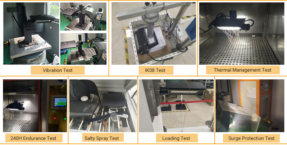 various tect of LED light hazardous areas IK08 vibration