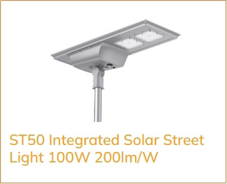 ST50 integrated solar street light 100W 4