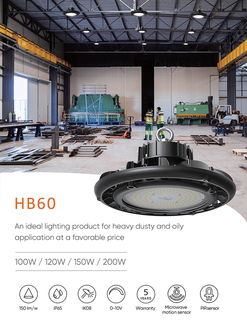 HB60 LED high bay for heavy dust applications