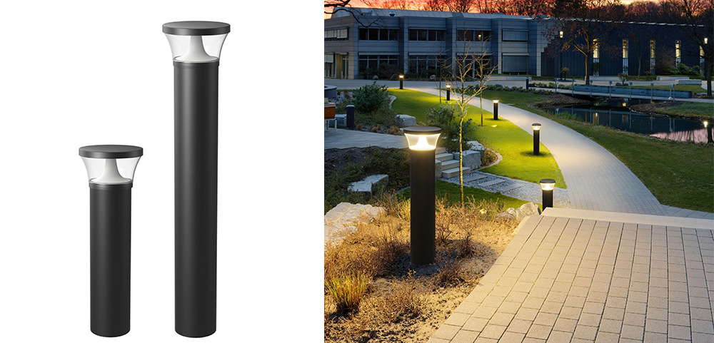 CCT & Power Selectable 360° Illumination Bollard Light