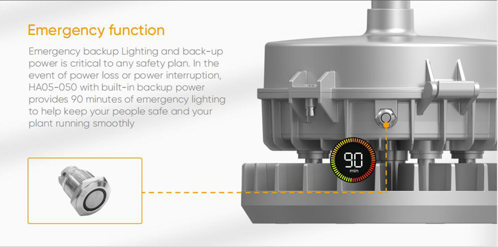 emergency function backup ligting