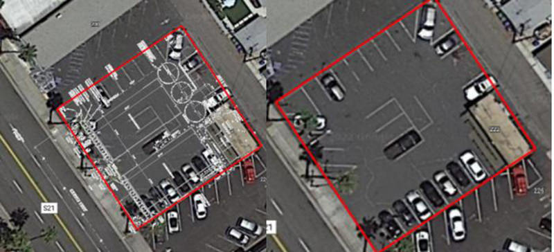 location diameter of tennis court