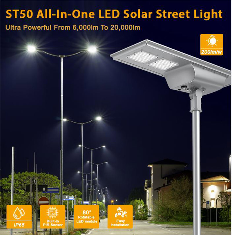 st50 all in one led solar light