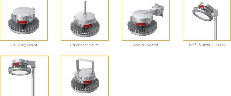 various installation of hazardous high bay light