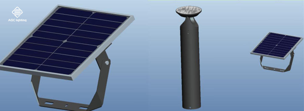 bollard light with solar panel
