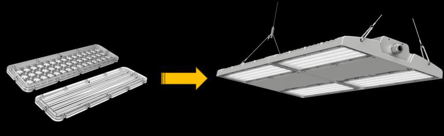 LHB09 linear lights optic lends