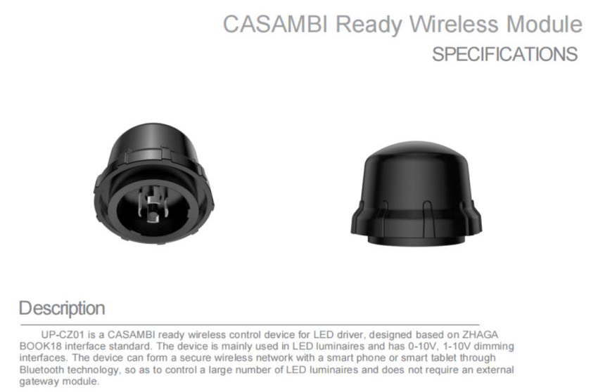 casambi intelligent wireless control mode