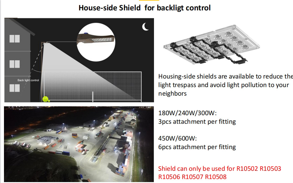 lighting pollution of high bay lights