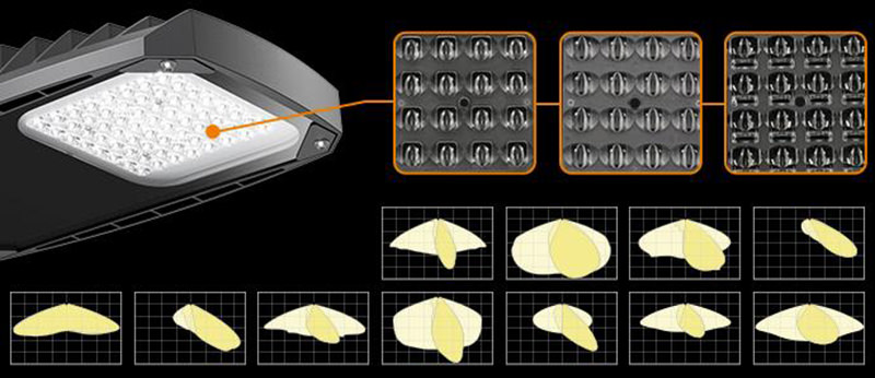 lighting distribution led street light