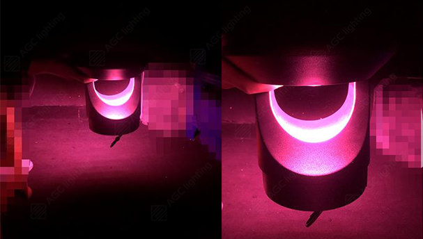 red light bollard light led