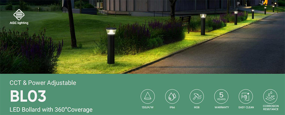 A Portfolio For CCT And Wattage Select LED Bollard Lights
