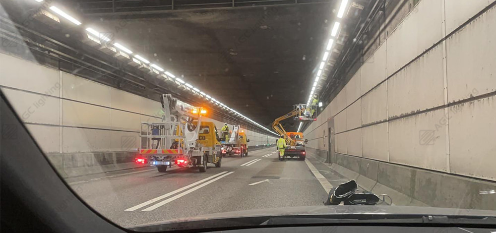 lighting retrofit in tunnel