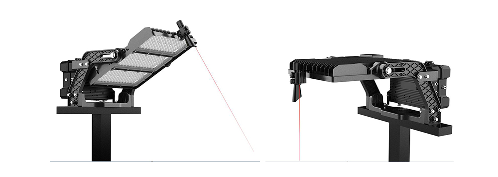 LED flood light aimming devices sport lighting