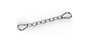 A chain with a carabiner