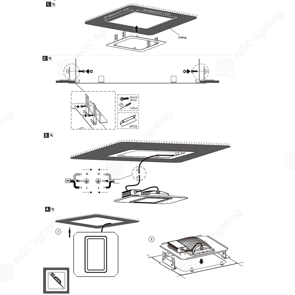 canopy light installation details