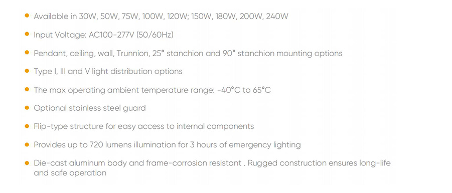 key factor of HA05 explosion proof lights