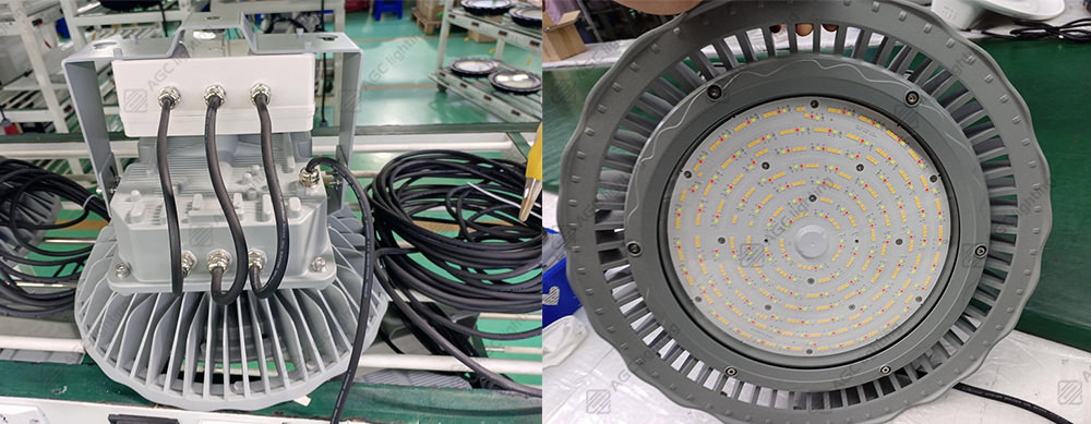 common high bay light and RGB lighting for carnival by Casambi control
