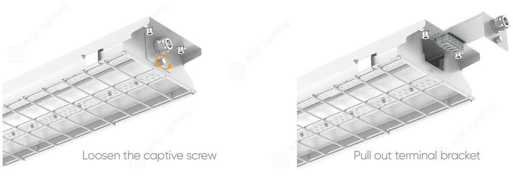 drawer type terminal bracket of linear sport light