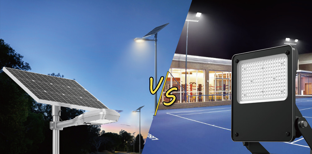 LED floodlights vs. LED Solar Floodlights: Which is the Best Outdoor Lighting Choice?
