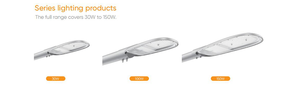 30W 100W 150W LED streetlights