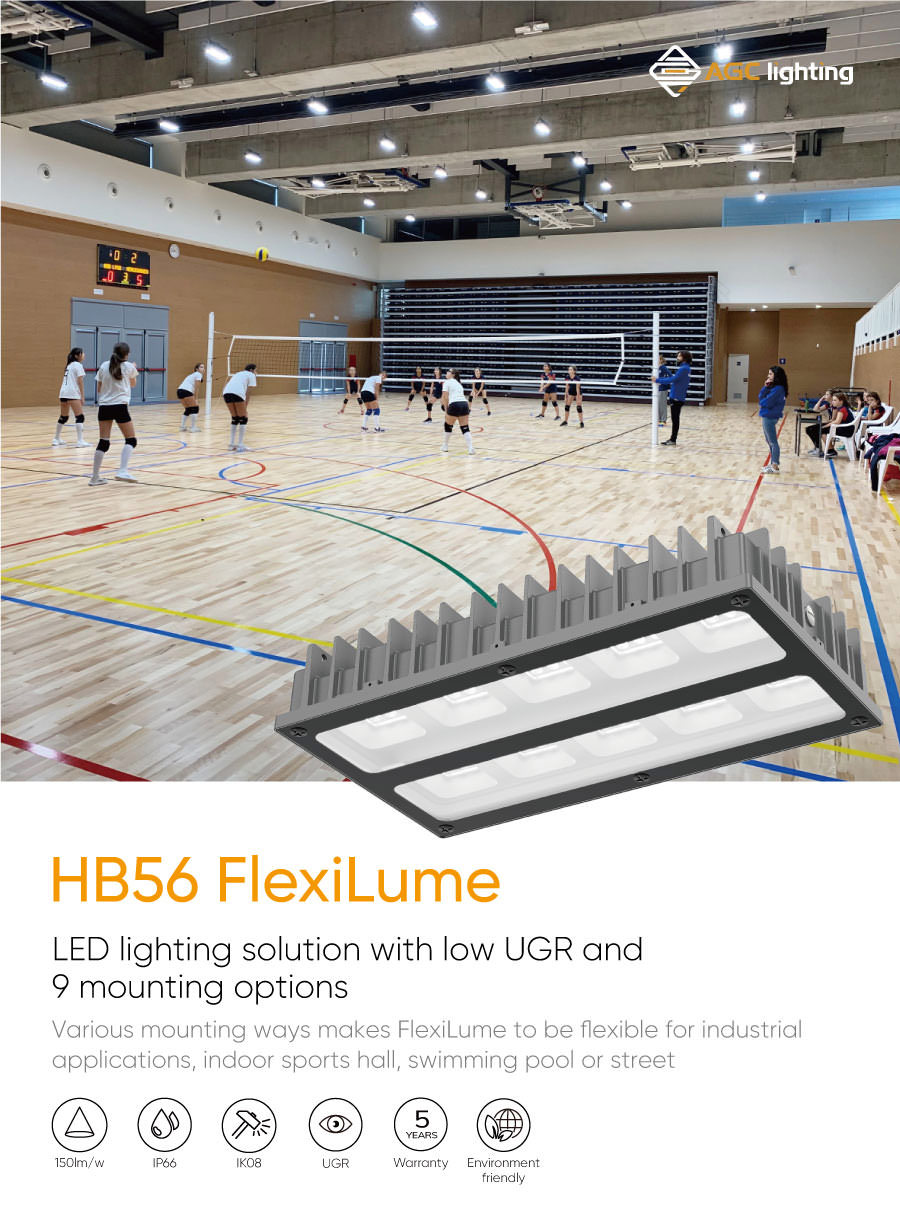 HB56 high bay light for indoor sport low UGR