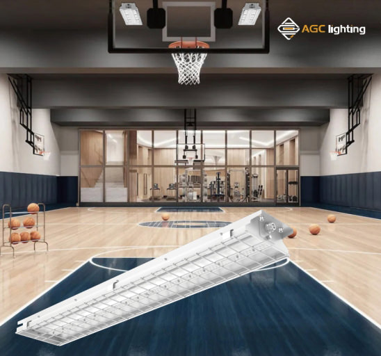 LED linear light for indoor sport halls