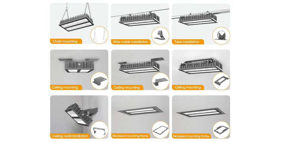 HB56: A Versatile Rectangle Highbay with Multiple Installation Options