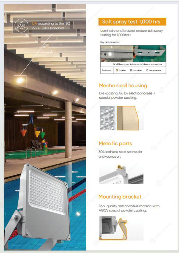 salt spray test passed LED flood light FL23