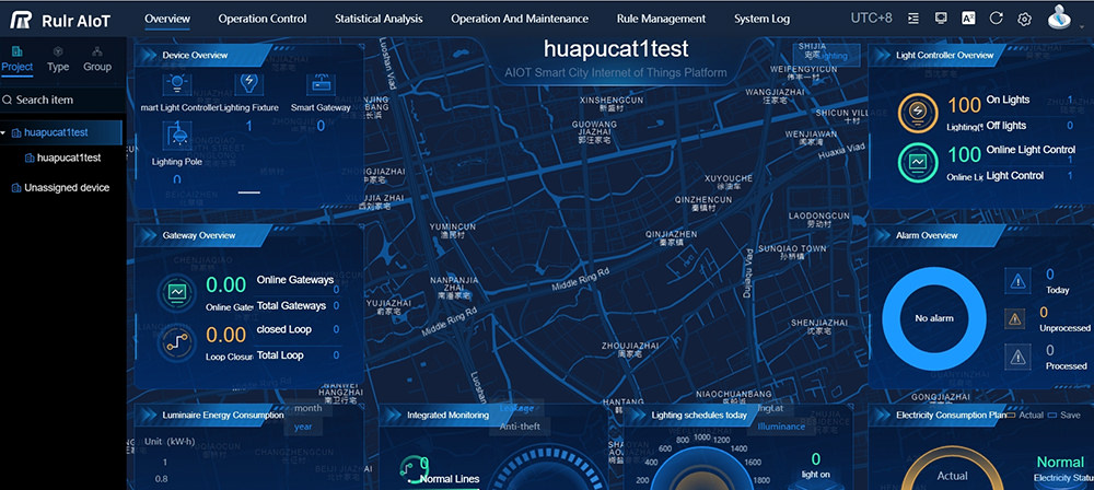 Smart Lighting system Dashboard 2