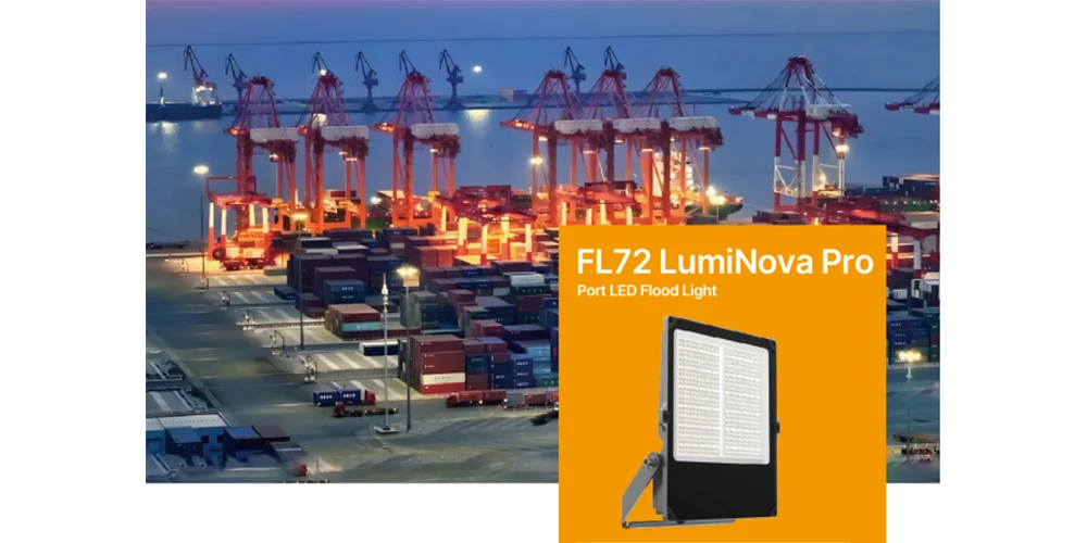LED floodlight with C5 corrosion resistant for port