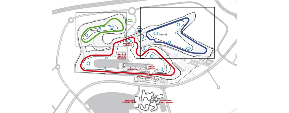 chart map of autodrome racing track
