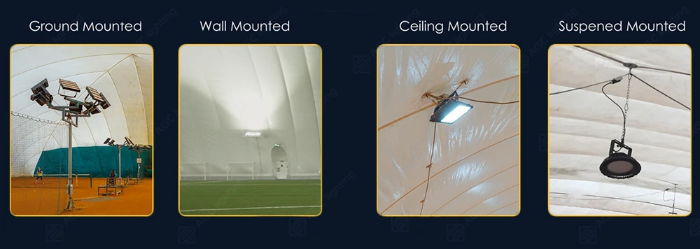 different mounting methods for air dome