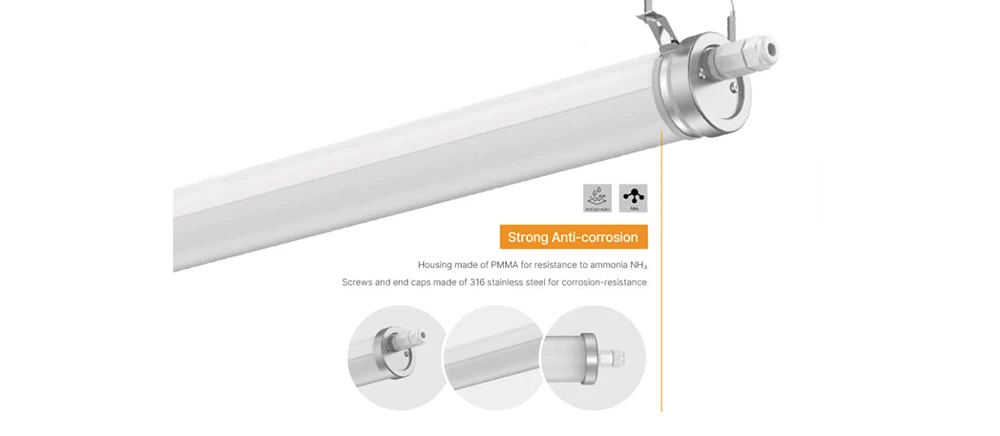 hermetic lighting made with premium materials