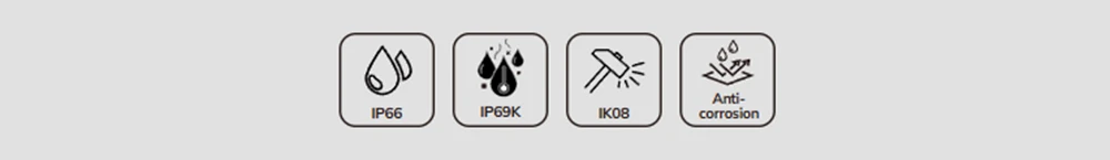 high IP IK ratings and anti corrosion of hermetric lighting
