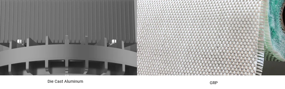 Die Cast Aluminum and GRP